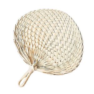 Chinese hand fan Straw wedding souvenirs home decoration crafts vintage poetry hand-woven ladies and family fans