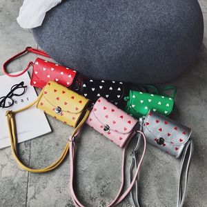 2018 Fashion Summer Korean Kids Handbags Cartoon Baby Girls Princess Purses Inclined Shoulder Bags Mini Coin Purses Children Christmas Gifts