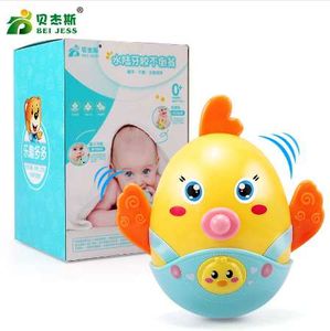BEI JESS Baby Rattles Mobile Chicks bell Nodding Tumbler Roly poly Teether Toy Fun for Newborns Gift