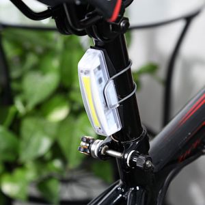 Resistente à água USB Recarregável Luz Da Cauda Da Bicicleta Ultra Brilhante 6 Modos de LED de Segurança Da Bicicleta Da Lâmpada Do Flash