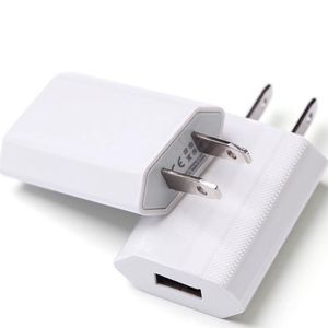 US Plug Wall Charger for Cellpphone iPhone Samsung Travel Adapter Real 1Amp 100pcs/lot