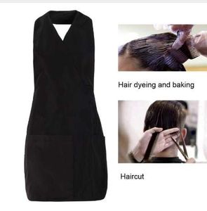 Pro 3/4pockets Salon Hairdresser Work Apron Capes Hairdressing Gown Wraps Barber Hair Cutting Clothes Styling Tools