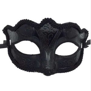 Novos 1 Pcs Hot Sales Homens Sex Senhoras Masquerade Ball Mask Máscara Venetian Festa New Black Carnaval Fantasia Vestido Traje Festa Decoração