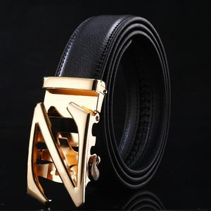 Famous Brand Belt Men Top Quality Genuine Luxury Leather Belts for Men,Strap Male Metal Automatic Buckle