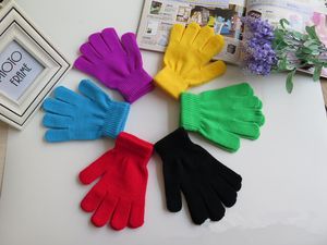 9 Color Fashion Children's Kids Magic Gloves Gloves Girl Boys Kids Stretching Knitting Winter Warm Gloves Choosing Colors