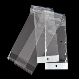 10.5*62 センチメートル透明なロングプラスチック OPP 袋ウィッグパッケージクリア自己粘着かつらパックポリ袋ヘアエクステンション包装ポーチ