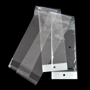 10,5 * 62 cm Transparente Lange Kunststoff OPP Tasche Für Perücke Paket Klar Selbstklebende Haarteil Pack Polybeutel Haarverlängerung Verpackung beutel