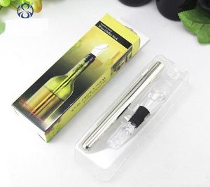 Stainless Steel Ice Wine Chiller Stick With Wine Pourer Wine Cooling Stick Cooler Beer Beverage Frozen Stick Ice Cooler Bar Tool b045