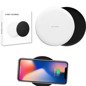 Fast Qi Charge Pad Quick Wireless Charger 9V 1.67A 5V 2A for Samsung Galaxy S7 Edge S8 Note8 iPhone 8 X Plus