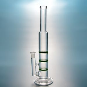 10xx berrak yeşil mavi cam bongs 14mm dişi eklem nargiler 10 inç su boruları üç beecomb petk petrol dab teçhizatları kase