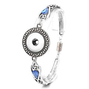 Moda NOOSA Snap Charms Bracciale 5 stili Chiusura magnetica 18mm Gioielli intercambiabili vintage Ragazze Braccialetti con ciondoli Placcato argento per le donne