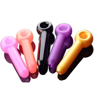 Hot Sale Glass Smoking Bongs Dab Rig Colored Bowl Heady Cheap Smoking Pipe in 9.5cm Glass Pipes