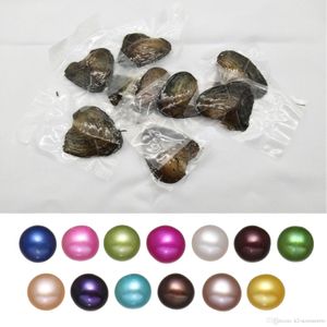 Presente extravagante Akoya Alta qualidade Barato Love Freshwater Shell Pérola Oyster 6-8mm cores misturadas Pearl Oyster com embalagens de vácuo em Promoção