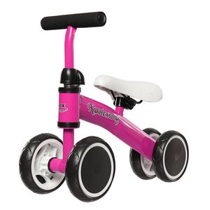 Mini Kids Bike Scooter Baby No-Pedal Bicycle Kid Balance Bike Adjustable Seat Walk Training Four Wheels Safety