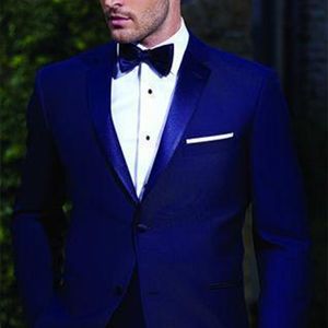 2018 Abiti da uomo belli Royal Blue Groomsmen Smoking Slim Fit Prom Party Suit Custom Made Abiti da sposa su misura per uomo