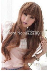 Japan Clair Beauty Natürliche Locken Karamell Lange Kostüme Cosplay Perücke