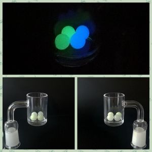 New Arrival 8mm Quartz Terp DAB Perły Wstaw Luminous Glowing Blue Green Clear Glass Top Top Perły do ​​kwarcu Banger Nail SW51