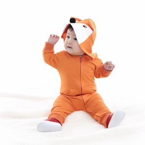 New Spring Autumn Baby Rompers Cute Cartoon fox Infant Girl Boy Jumpers Kids Baby Outfits Clothes
