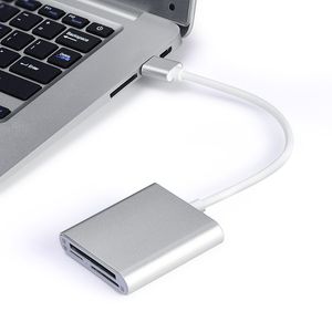 Lettore di schede 3 in 1 Mini USB 3.0 Lettore di schede di memoria SD Micro SD TF CF con cavo USB