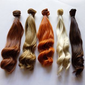 Heißer Verkauf 5 TEILE/LOS BJD Haar Lockiges 25CM Synthetische Haar Für Puppe Perücken DIY