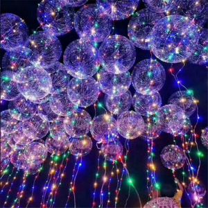 Świecące Bobo Balloon Uchwyt Muzyczny Ręczny Typ LED Bubble Balloon Losowo kolorowy C223