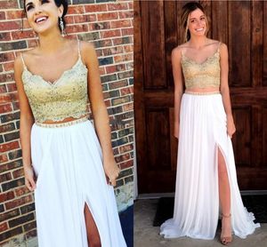 Abendkleider 2018 Hot Bling Jewel 2018 Neck Crystal Major Beading Peach Sheer Back Sweep Length Long Sparkly Formal Cheap Party Prom Dresses