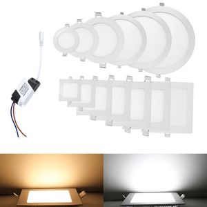 4" 5" 6" 7" 8" Led Downlights Recessed Lights 4W 6W 9W 12W 15W 18W 21W Dimmable Led Ceiling Down Lights 110-240V + Drivers