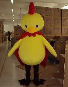 2018 venda Quente Bonito super Chick Fancy Dress Adulto Animal Mascot Costume frete grátis