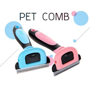 Hight Quality Pet Grooming Szczotka Narzędzie Do Remover Włosów Cat Brush Pet Grooming Narzędzia Odpinany Maszynka do mocowania Pet Tremimer Combs dla psa Kot