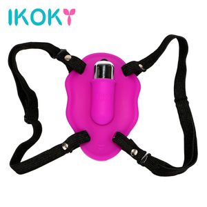 IKOKY Wearable Butterfly Vibrator Sex Toys for Women Clitoris Stimulate Female Orgasm Medical Silicone Adult Products S1018