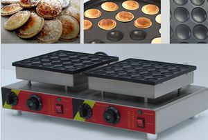 50 hål industriell mat bearbetningsutrustning använder non-stick elektrisk mini holländsk pannkaka maker poffertjes maskin grill järnbakare tallrik mögel lfa