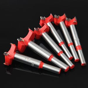 Red Woodworking Hole Saw Woodworking Flat Wing Drill Carbon Drill Bit Steel Woodworking Hole Saw Set Auger Opener Drilling Wood Round Shank