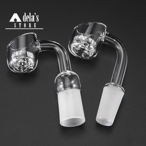 Diamond Knot Quartz Banger Smoke Nail od 21.5mm Terp Locker Domeless Nails 10mm 18mm 14mm Manlig Kvinna Quave Club Dab Rig