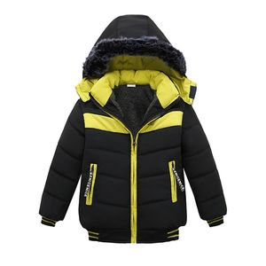 熱い男の子の服幼児男の子冬のジャケット2018新しい子供男の子フード付きコート子供暖かい厚いジャケット男の子の服の上着12m-4T