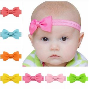 Yenidoğan Bebek Bantlar Elastik Kızlar Bow Şapkalar Headdress toptan için Kafa Çocuk Saç Aksesuarları Çocuklar Sevimli hairbands ilmek