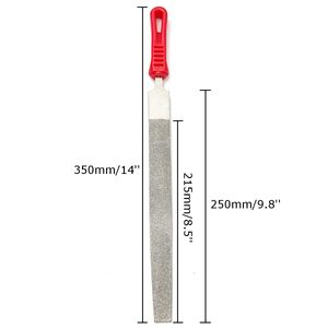 Freeshipping 1pc 250mm 120グリットロングダイヤモンドコーティングフラットファイルファイリングストーングラインド研削トップクオリティ