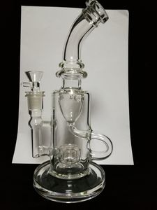 2024 TIKTOK KLEIN BONG HOOFAHS SOL DAB RIG GLASS RECYCLER Rökning Flower Vatten Pipe Birdcage Perc Joint Storlek 14.4mm tjock bas Fast Logistic 7-15 Arbetsdagar