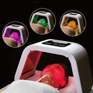 4 Färg LED Light Machine LED Photon Therapy Mask PDT Light för Acne Freckle Avlägsnande Avtagbar Skönhetssalong Använd