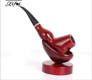 特殊形のホッパーを持つ赤い木のタバコ管のための男性のろ過の携帯用喫煙セット