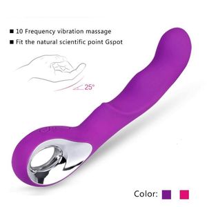 Секс-игрушка для женщины силиконовые G-Spot вибратор, USB аккумуляторная палочка массажер 10 скоростных эротических вибраторы пуля, взрослый секс продукта Y1890803