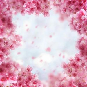 Newborn Floral Photography Backdrops Vinyl Printed Pink Peach Flowers Baby Shower Props Kids Bokeh Backgrounds for Photo Studio