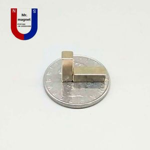 100PCS N35 1244mm permanentmagnet 12x4x4 super stark Neo Neodym-block 12x4x4mm NDFEB Magnet 1244 med nickelbeläggning