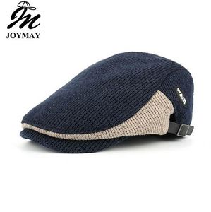 Vinterbomullbasker Caps för män Casual Peaked Cap baskerhattar