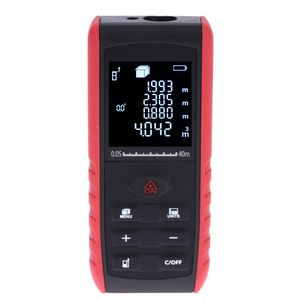 Freeshipping Digital rangefinder Laser de alta precisão a laser Medidor de Distância Handheld Range Finder Área Ângulo de Medição de Volume Indicação