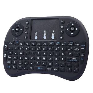 I8 mini trådlöst tangentbord 2.4G English Air Mouse Remote Control Pekplatta för smart Android TV -låda PC