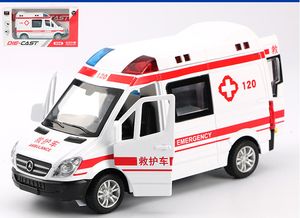 Diecast Model Araba Oyuncak, Ambulans, Polis Araba, Hafif Sound, Pull-back Kid doğum günü partisi Hediyesi, Toplama, Ev Dekorasyon ile Karakol Vagon