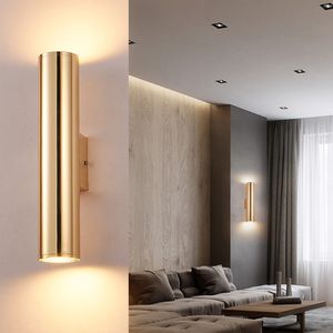Wholesale vintage wall light fixtures resale online - Aluminum Pipe Wall Lamps Gold Bedside Light Vintage Metal Wall Sconce Industrial Aisle Loft LED Wall Light Fixture Height CM C205i