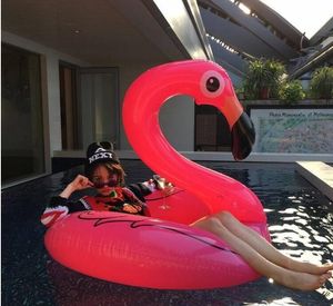 adult inflatable flamingo mattress swimming ring women men swim pool party toy for fun floating animal swan bird seat rings