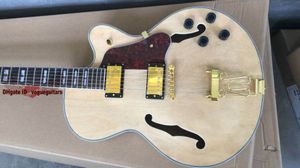 Ny Jazz Electric Guitar Custom Hollow Jazz Guitar i naturlig färgmusik