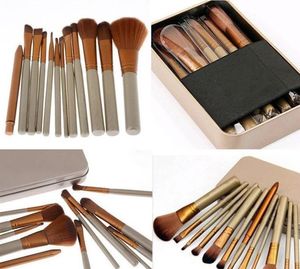 Professional 12 PCS Cosmetic Facial Make up Brush Tools Makeup Brushes Set Kit With Retail Box